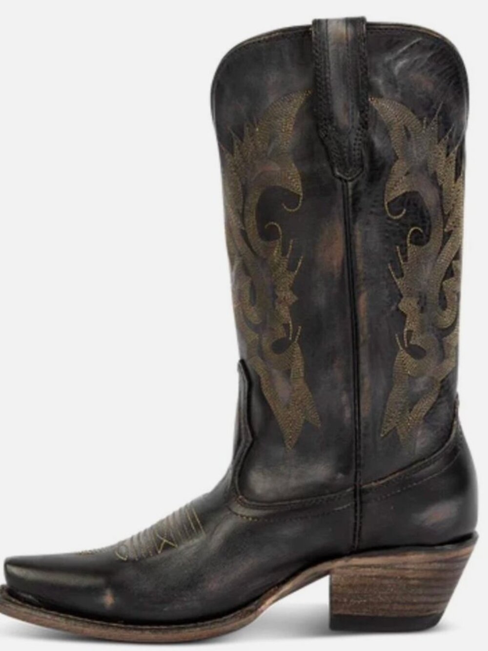 Freebird Woody Distressed Black Western Cowgirl Cowboy Boots with Box 9 - Picture 13 of 14